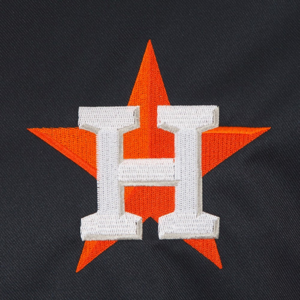 Houston Astros JH Design Youth Reversible Fleece Full-Snap Hoodie Jacket - Black Jackets