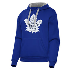 NHL Toronto Maple Leafs Antigua Women's Victory Pullover Hoodie - Blue