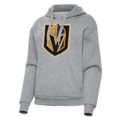 NHL Vegas Golden Knights Antigua Women's Victory Pullover Hoodie - Heather Gray