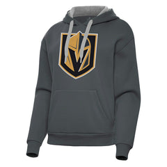 NHL Vegas Golden Knights Antigua Women's Victory Pullover Hoodie - Charcoal
