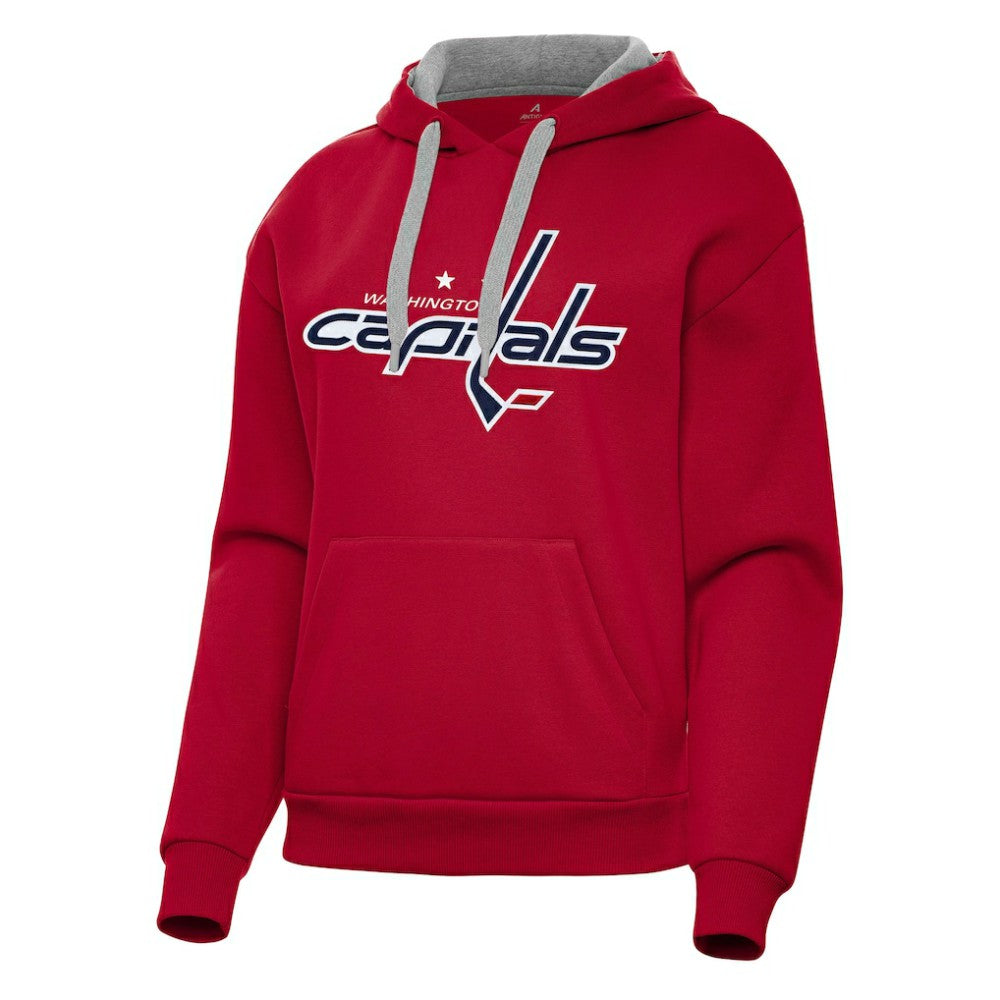 NHL Washington Capitals Antigua Women's Victory Pullover Hoodie - Red