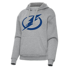 NHL Tampa Bay Lightning Antigua Women's Victory Pullover Hoodie - Heather Gray