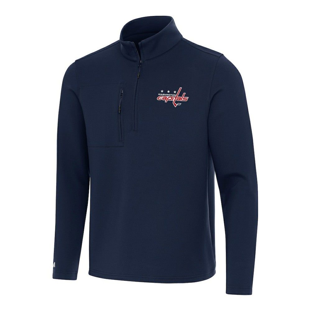 NHL Washington Capitals Antigua Insider Quarter-Zip Top - Navy