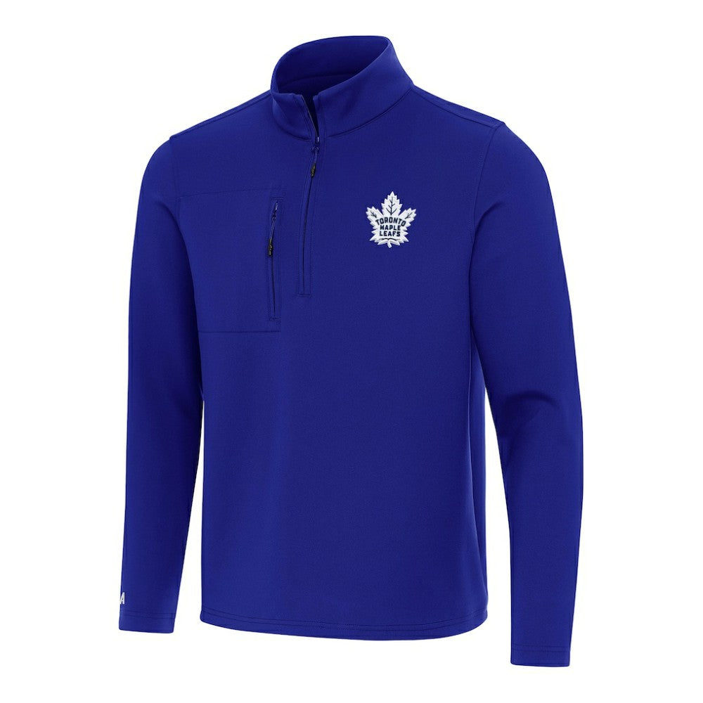 NHL Toronto Maple Leafs Antigua Insider Quarter-Zip Top - Royal