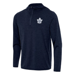 NHL Toronto Maple Leafs Antigua Tidy Quarter-Zip Hoodie - Heather Navy