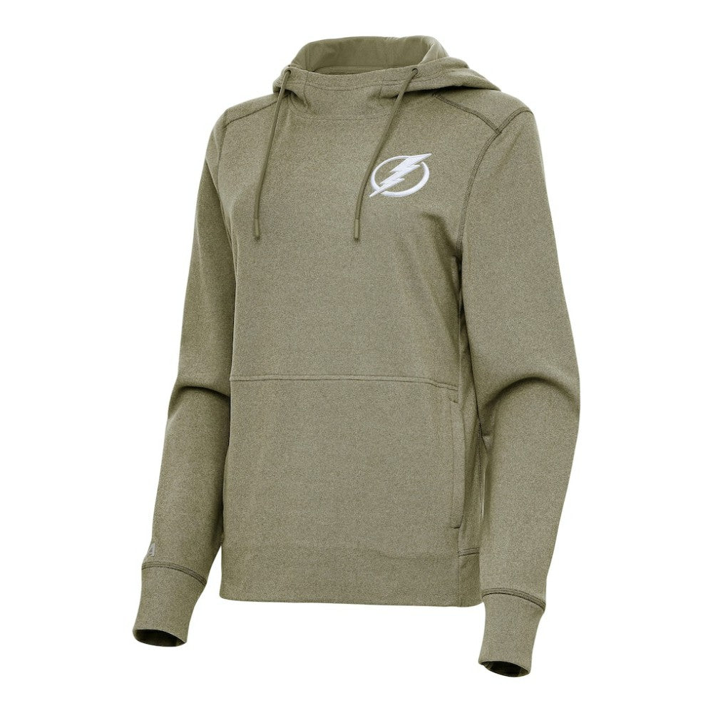 NHL Tampa Bay Lightning Antigua Women's Justice Pullover Hoodie - Olive