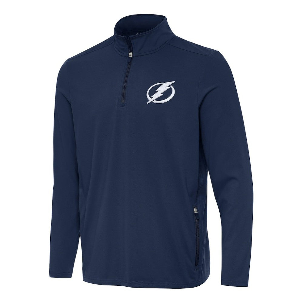 NHL Tampa Bay Lightning Antigua Perilous Quarter-Zip Sweatshirt - Navy