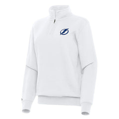NHL Tampa Bay Lightning Antigua Women's Victory Quarter-Zip Sweatshirt - White