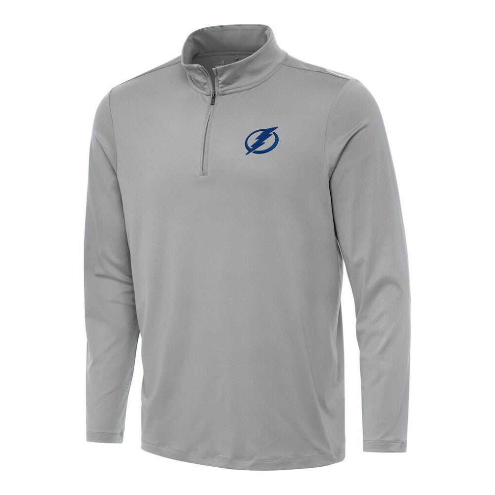 NHL Tampa Bay Lightning Antigua Reprocess Quarter-Zip Top - Gray