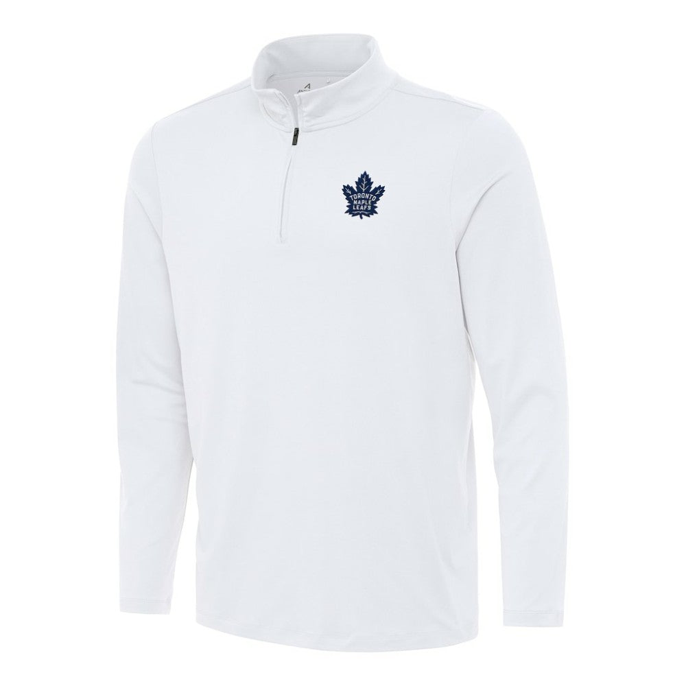 NHL Toronto Maple Leafs Antigua Reprocess Quarter-Zip Top - White