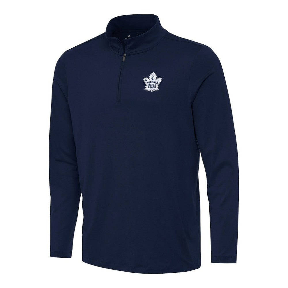 NHL Toronto Maple Leafs Antigua Reprocess Quarter-Zip Top - Navy