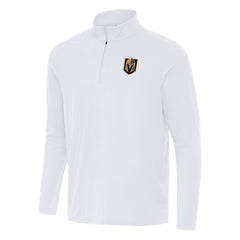 NHL Vegas Golden Knights Antigua Intent Quarter-Zip Top - White