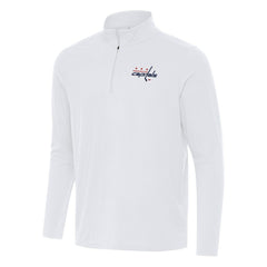 NHL Washington Capitals Antigua Intent Quarter-Zip Top - White