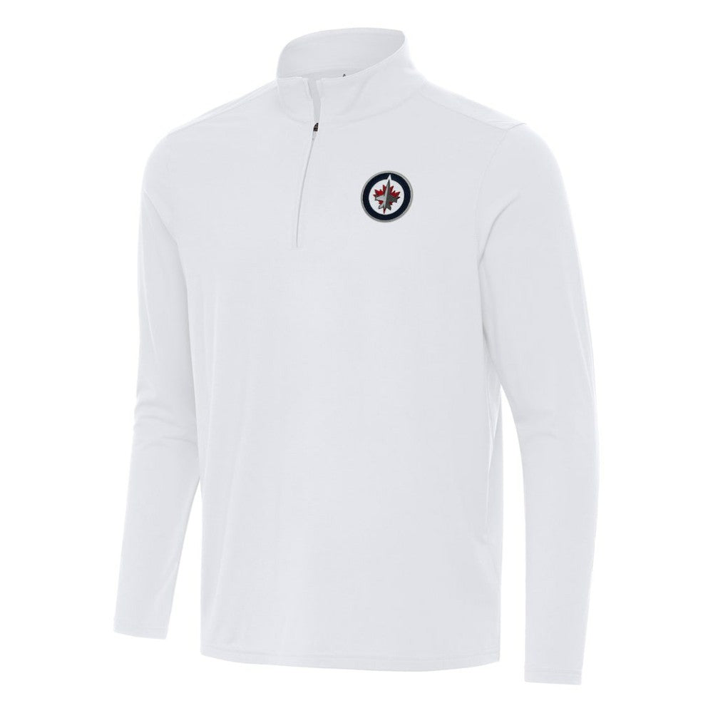 NHL Winnipeg Jets Antigua Intent Quarter-Zip Top - White
