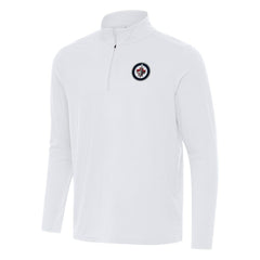 NHL Winnipeg Jets Antigua Intent Quarter-Zip Top - White