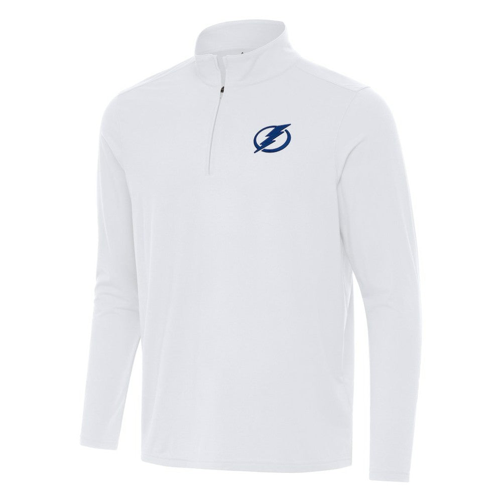 NHL Tampa Bay Lightning Antigua Intent Quarter-Zip Top - White