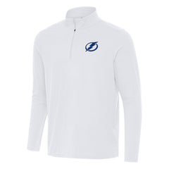 NHL Tampa Bay Lightning Antigua Intent Quarter-Zip Top - White