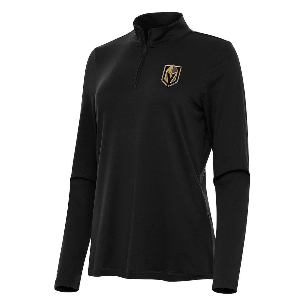 NHL Vegas Golden Knights Antigua Women's Reprocess Quarter-Zip Top - Black