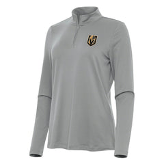NHL Vegas Golden Knights Antigua Women's Reprocess Quarter-Zip Top - Gray