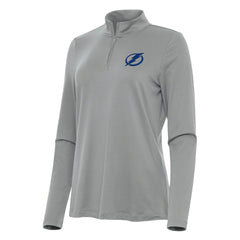NHL Tampa Bay Lightning Antigua Women's Reprocess Quarter-Zip Top - Gray