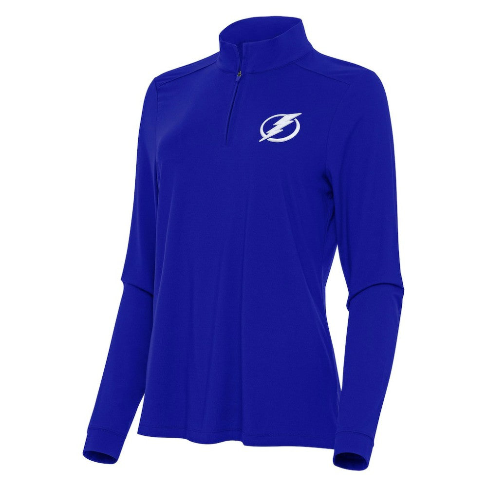 NHL Tampa Bay Lightning Antigua Women's Intent Quarter-Zip Top - Royal