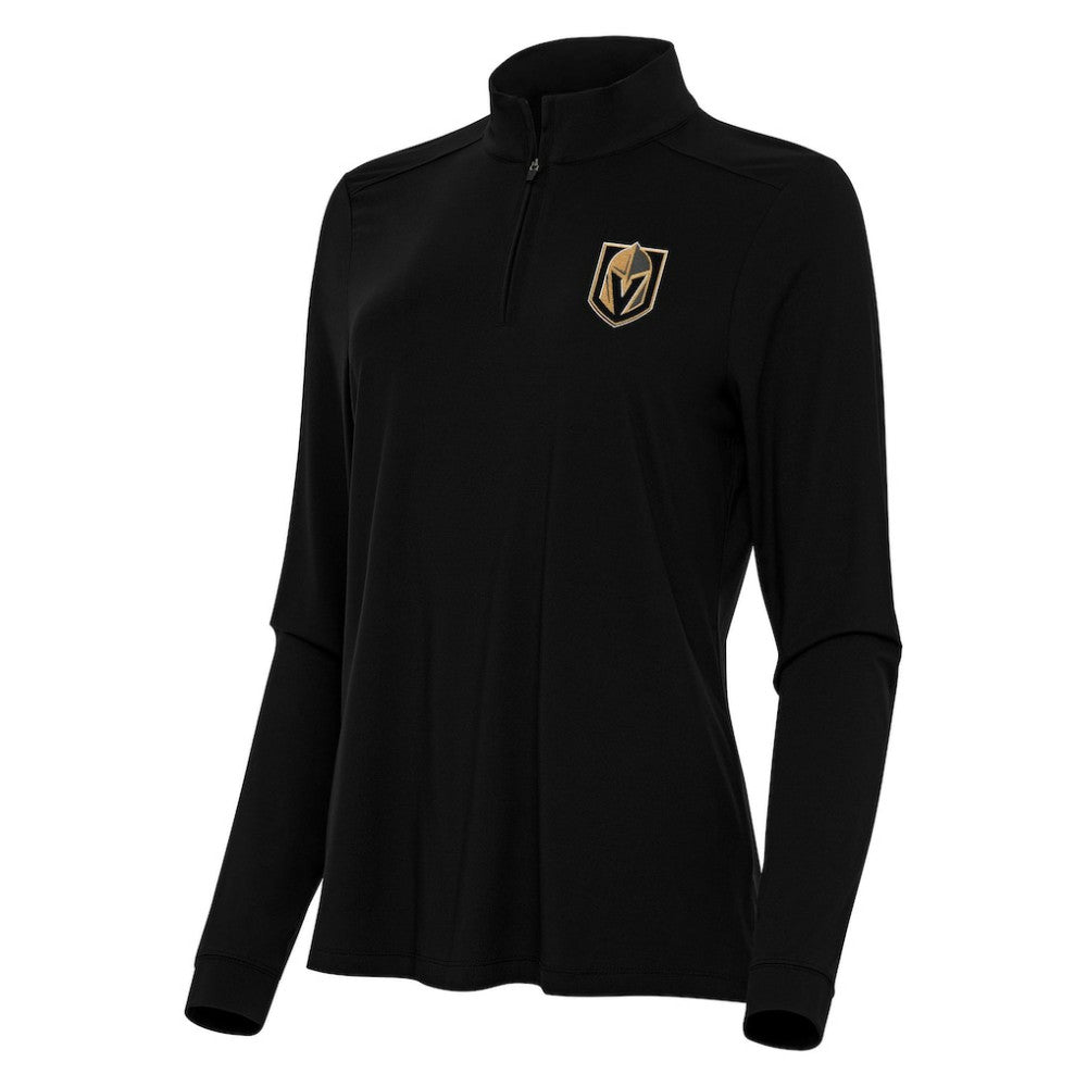 NHL Vegas Golden Knights Antigua Women's Intent Quarter-Zip Top - Black