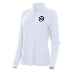 NHL Winnipeg Jets Antigua Women's Intent Quarter-Zip Top - White