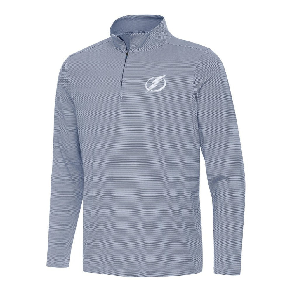 NHL Tampa Bay Lightning Antigua Twine Quarter-Zip Top - Navy