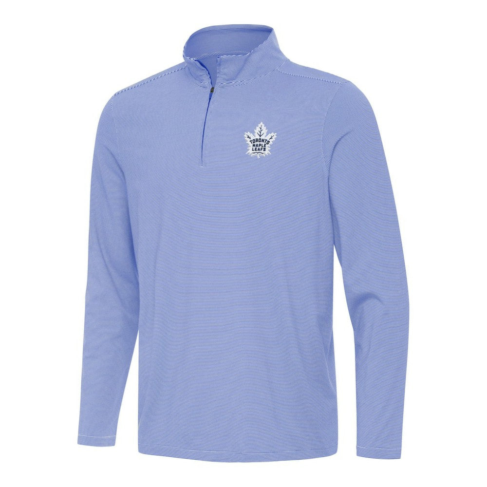 NHL Toronto Maple Leafs Antigua Twine Quarter-Zip Top - Royal