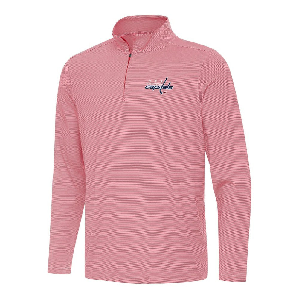 NHL Washington Capitals Antigua Twine Quarter-Zip Top - Red