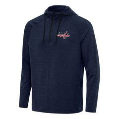 NHL Washington Capitals Antigua Spikes Quarter-Zip Hoodie - Heather Navy