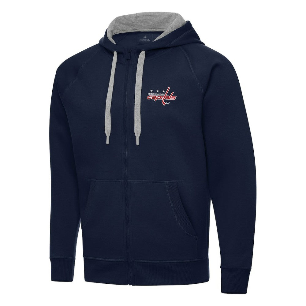NHL Washington Capitals Antigua Big & Tall Victory Full-Zip Hoodie - Navy