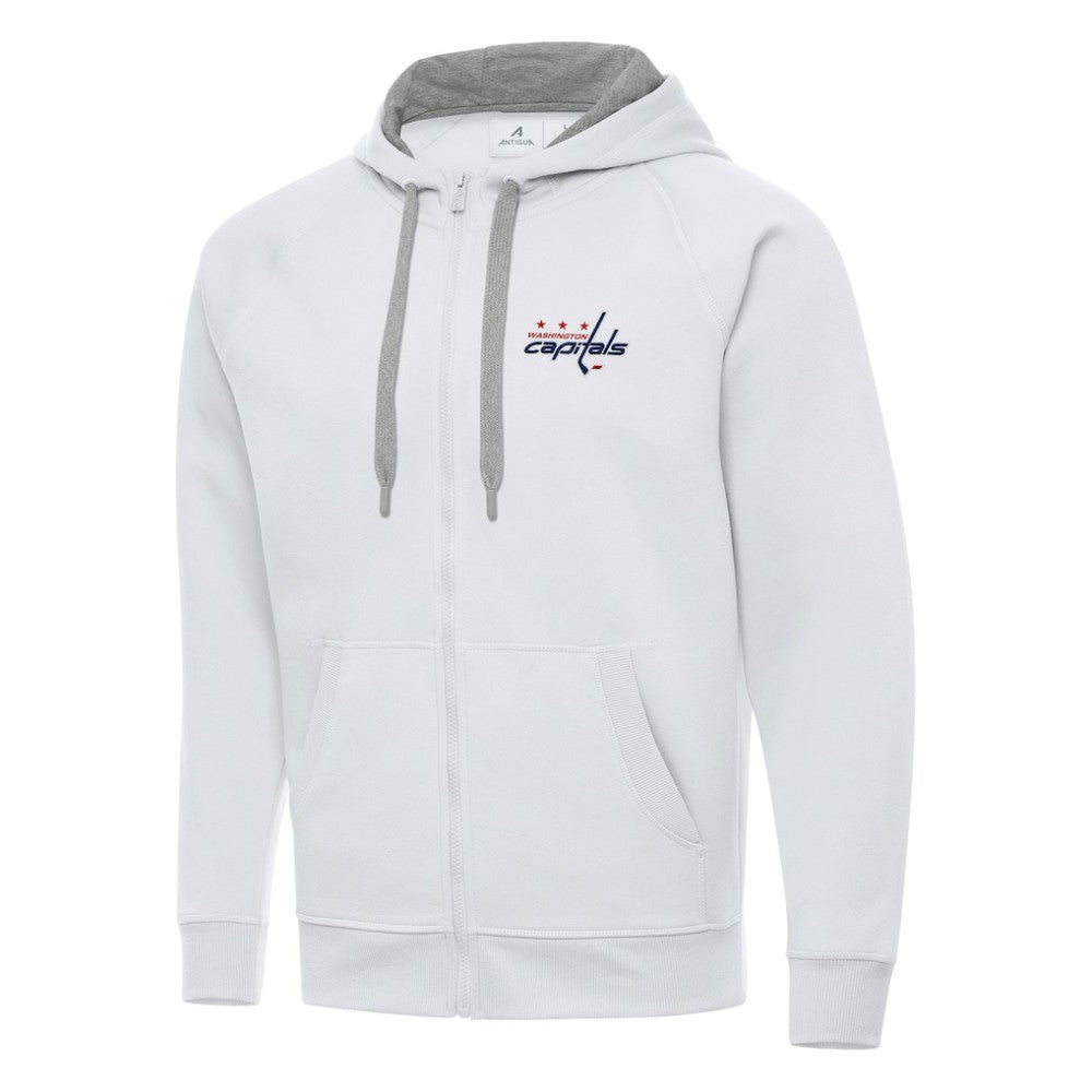 NHL Washington Capitals Antigua Big & Tall Victory Full-Zip Hoodie - White