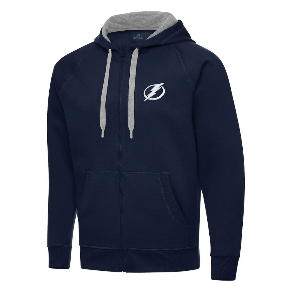 NHL Tampa Bay Lightning Antigua Big & Tall Victory Full-Zip Hoodie - Navy
