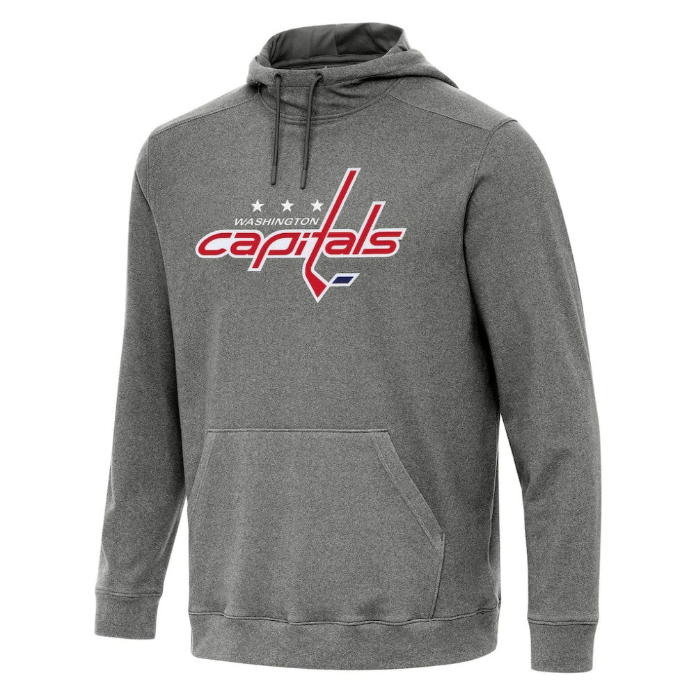 NHL Washington Capitals Antigua Cloud Pullover Hoodie - Heather Black