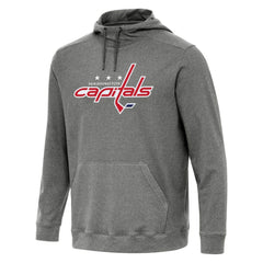 NHL Washington Capitals Antigua Cloud Pullover Hoodie - Heather Black