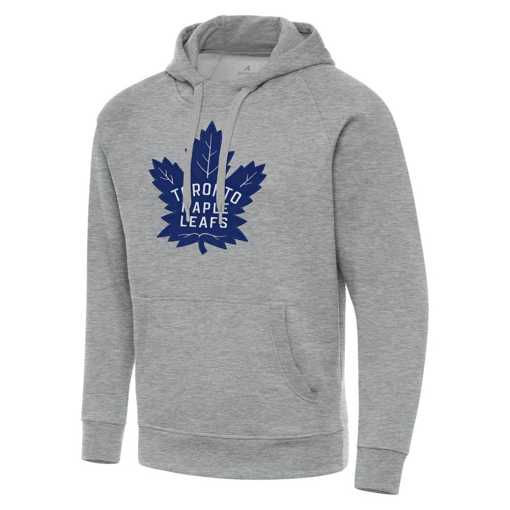 NHL Toronto Maple Leafs Antigua Big & Tall Victory Pullover Hoodie - Heather Gray