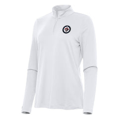 NHL Winnipeg Jets Antigua Women's Reprocess Quarter-Zip Top - White