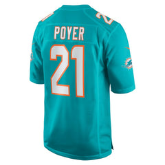 Jordan Poyer Miami Dolphins Game Jersey Aqua