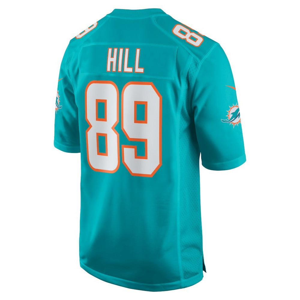 Julian Hill Miami Dolphins Game Jersey Aqua