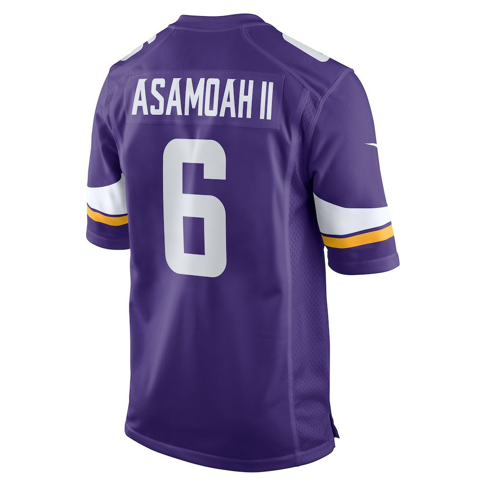 NFL Brian Asamoah II Minnesota Vikings Game Jersey - Purple