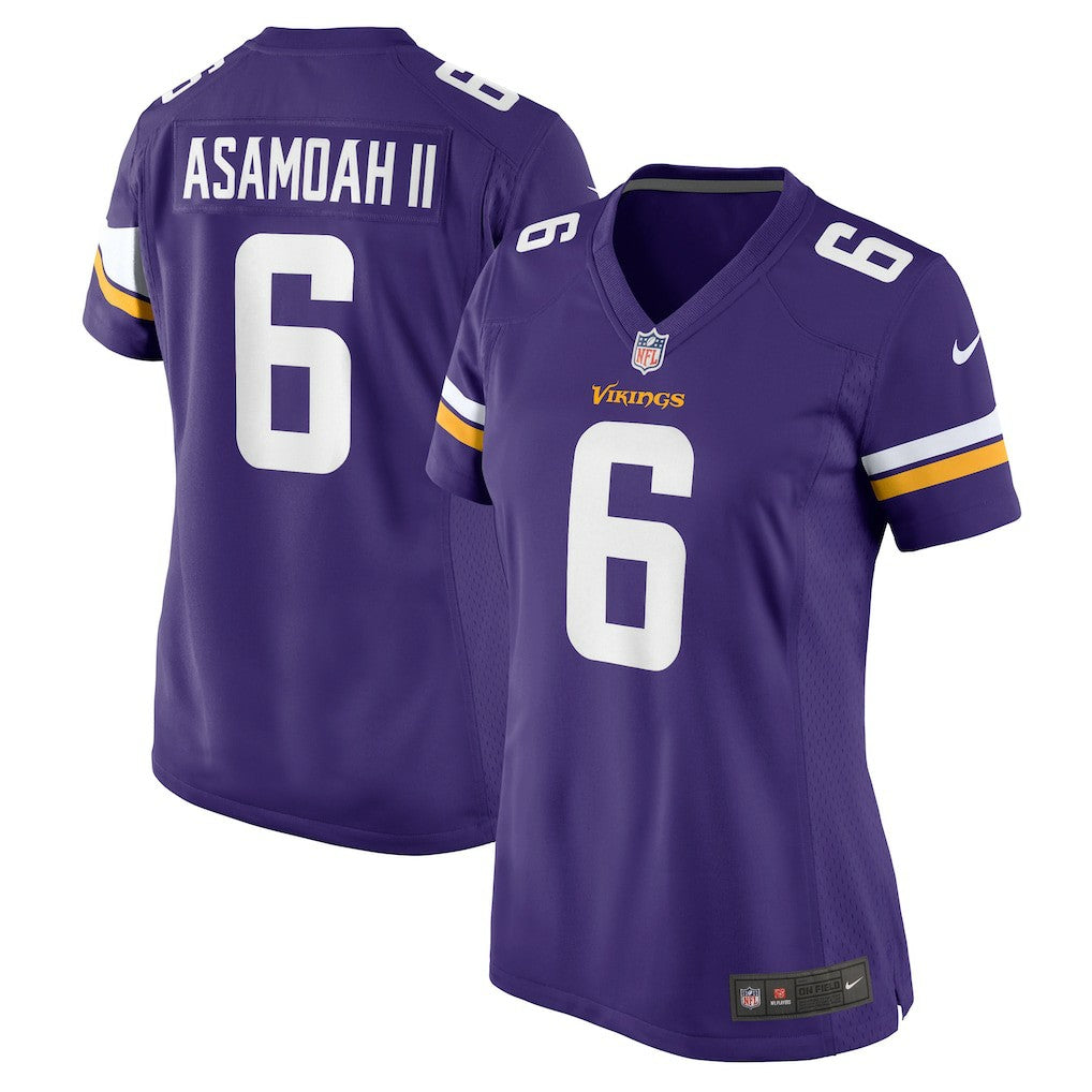 NFL Brian Asamoah II Minnesota Vikings Women's Game Jersey - Purple