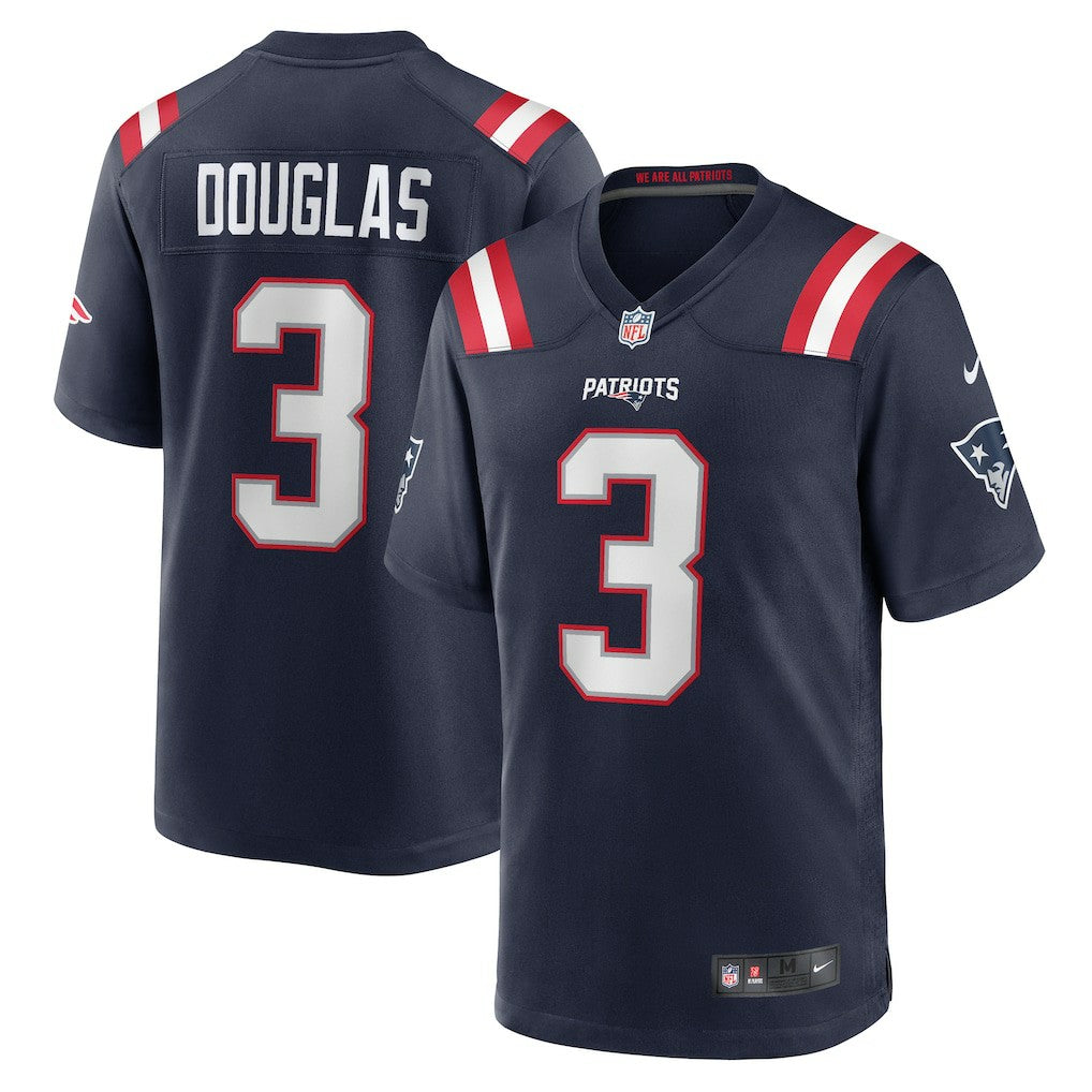 NFL Demario Douglas New England Patriots Game Jersey - Navy