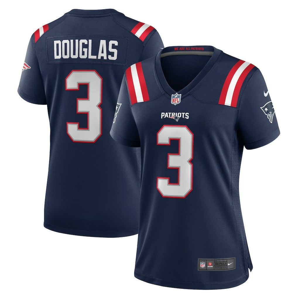 NFL Demario Douglas New England Patriots Women's Game Jersey - Navy