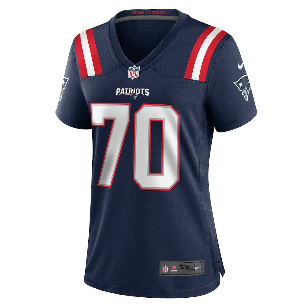 NFL Caedan Wallace New England Patriots Women's Game Jersey - Navy