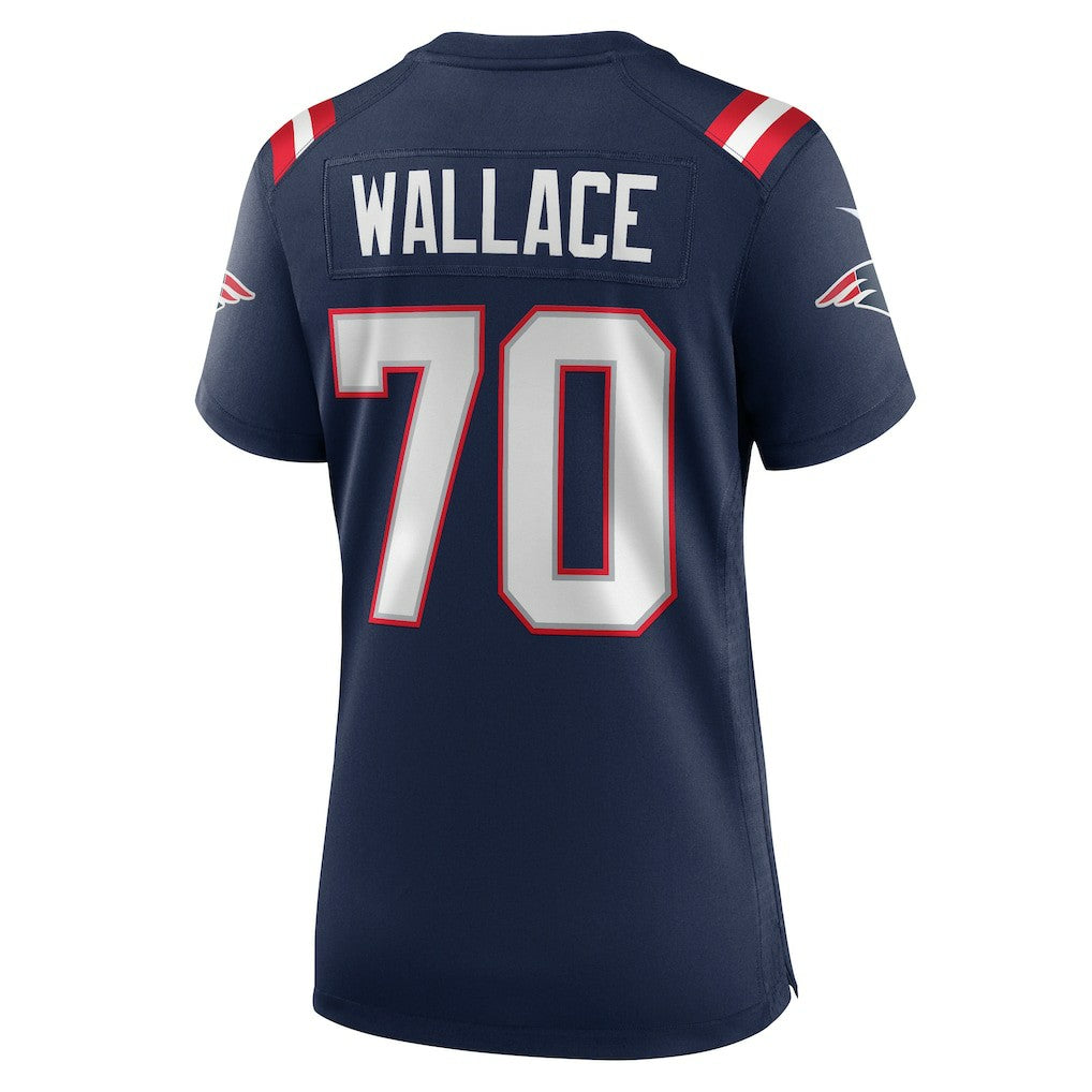 NFL Caedan Wallace New England Patriots Women's Game Jersey - Navy