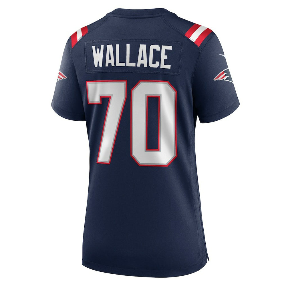 NFL Caedan Wallace New England Patriots Women's Game Jersey - Navy