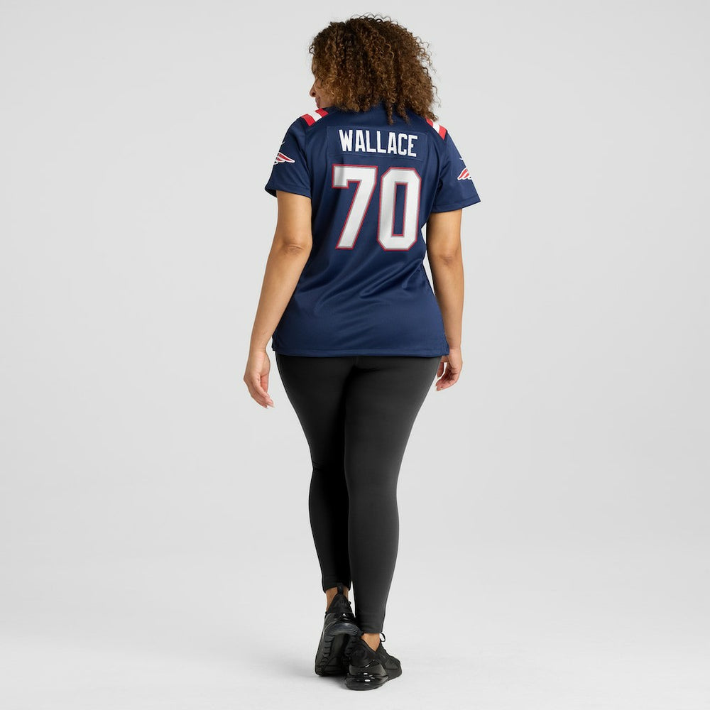 NFL Caedan Wallace New England Patriots Women's Game Jersey - Navy