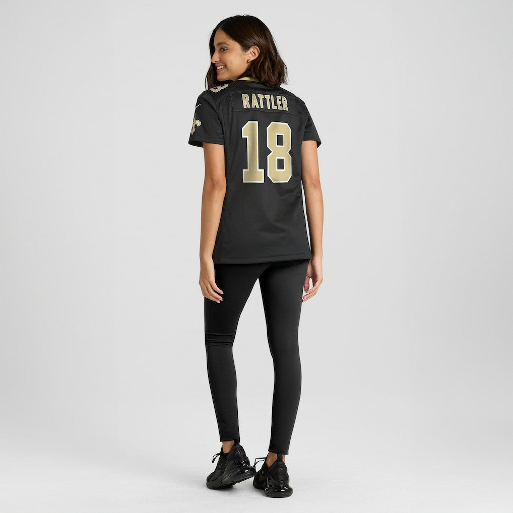Spencer Rattler New Orleans Saints Women's Game Jersey Black