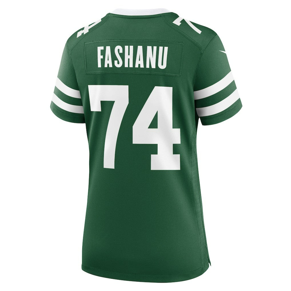 Olu Fashanu New York Jets Women's Game Jersey Legacy Green
